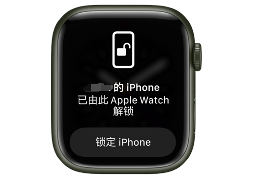 武陵源苹果手机维修分享用 AppleWatch 解锁配备面容 ID 的 iPhone方法 