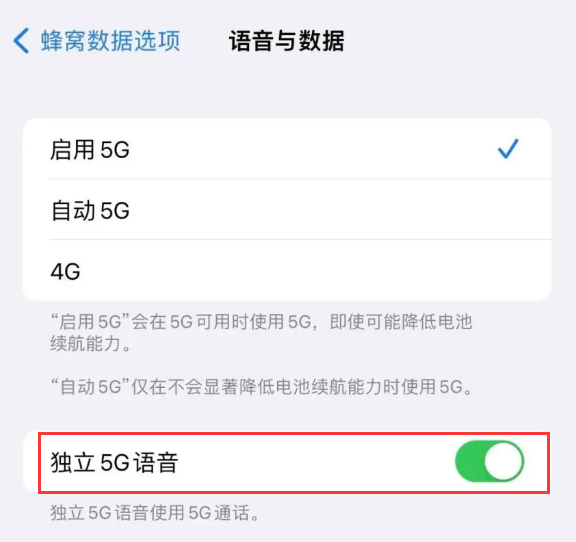 武陵源苹果14维修分享iPhone 14 Pro如何开启VoNR 