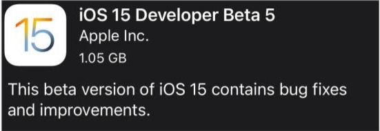 武陵源苹果手机维修分享如何升级到iOS15.0 beta5 