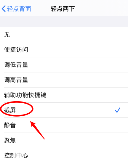 武陵源苹果手机维修分享iPhone12如何启用双击截屏 